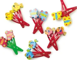 Haarspeld Dieren Set 12-stuks Hout