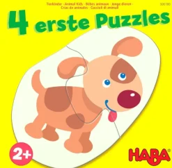 Haba 4 Eerste Puzzels Jonge dieren 2pcs