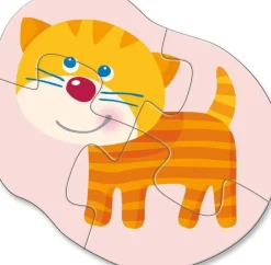 Haba 4 Eerste Puzzels Jonge dieren 2pcs