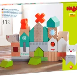 Haba Bouwstenen - Hond en kat (31 delen)