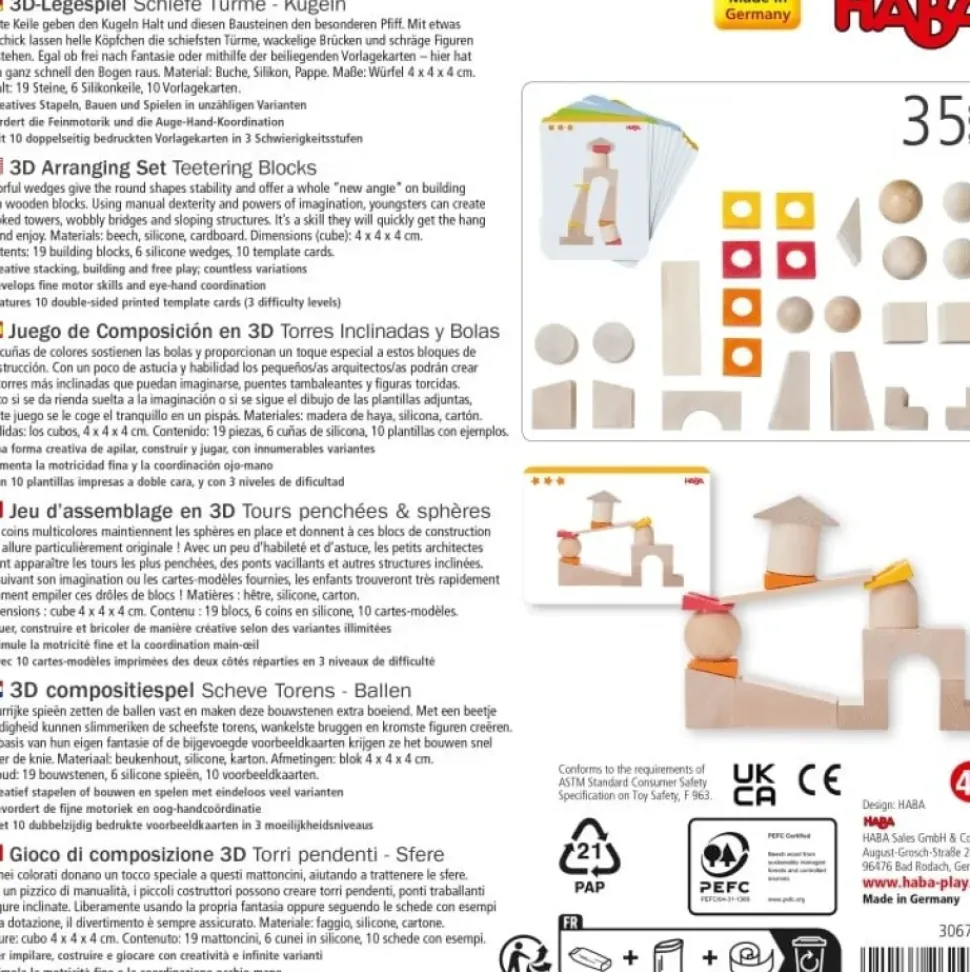 Haba 3D Compositiespel Blokken Scheve Torens