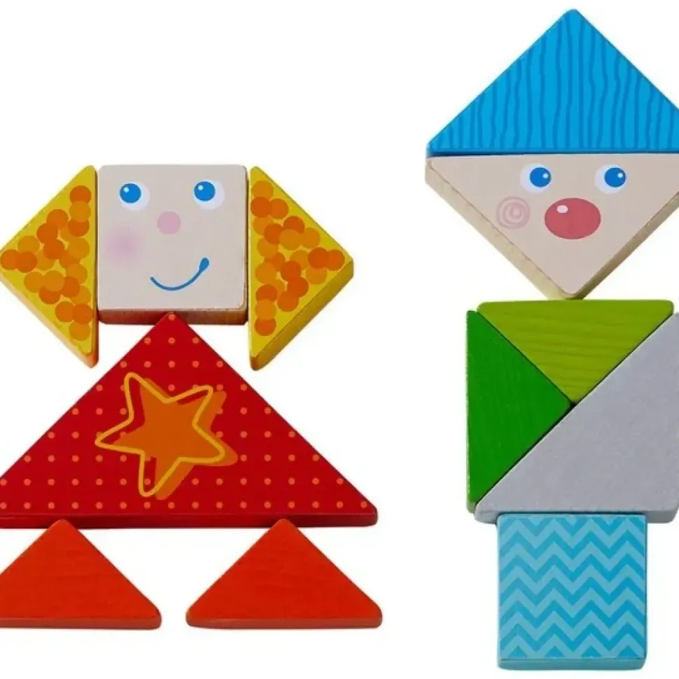 Haba Houten Blokken Legspel Kleurrijke Tangrammix