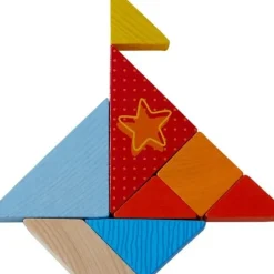 Haba Houten Blokken Legspel Kleurrijke Tangrammix