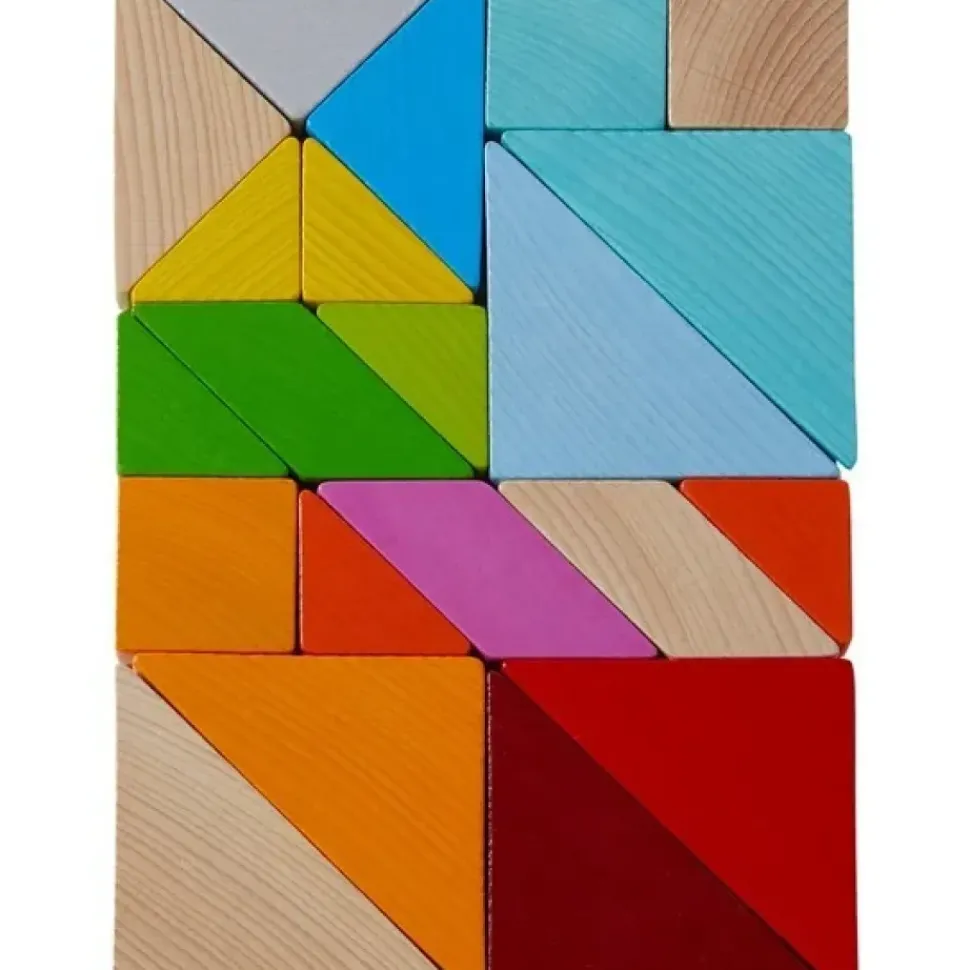 Haba Houten Blokken Legspel Kleurrijke Tangrammix