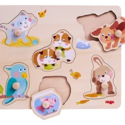 Haba Inlegpuzzel Huisdieren 6pcs