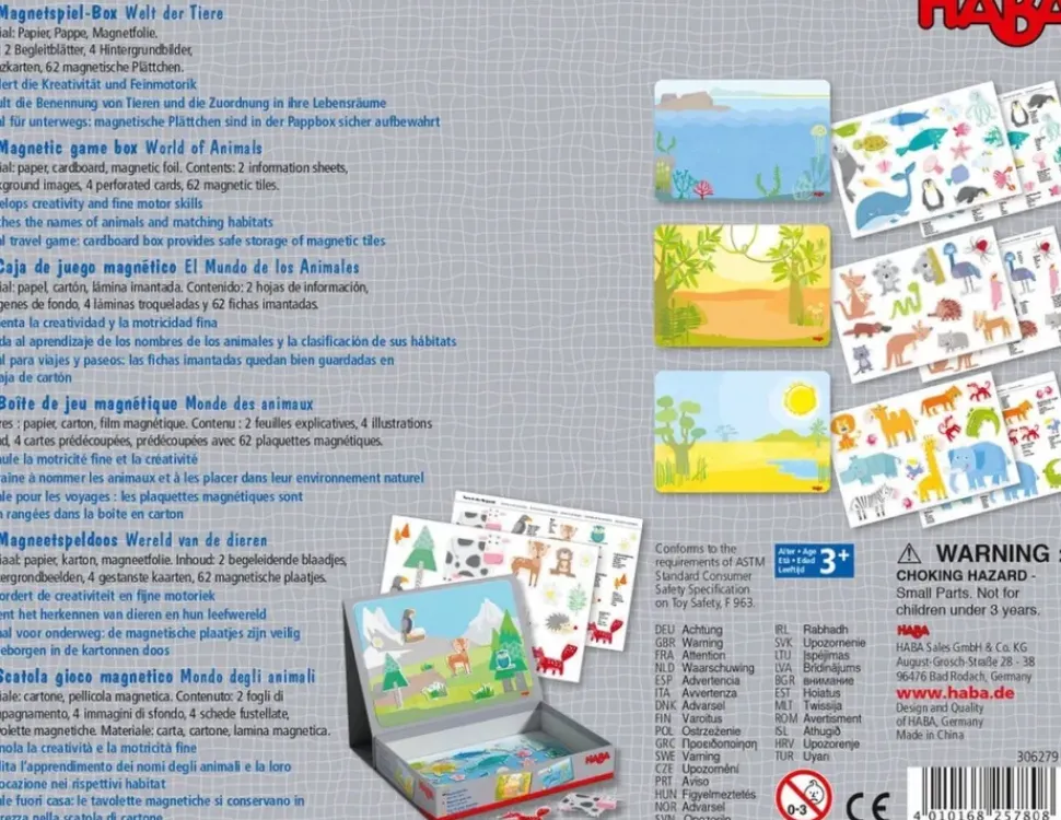Haba Magneetspeldoos Wereld van de dieren