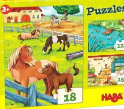 Haba Puzzels Boerderijdieren set 3-pcs