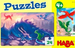 Haba Puzzels Draken 24pcs set 2-delig