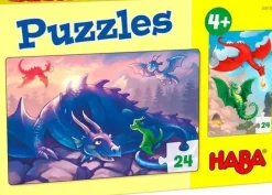 Haba Puzzels Draken 24pcs set 2-delig