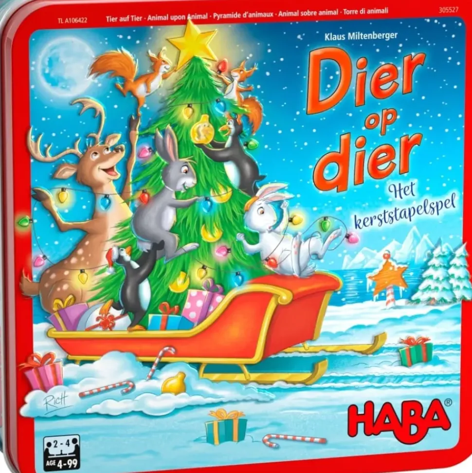 Haba Spel Dier op dier Het Kerststapelspel