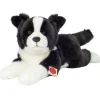 Hermann Teddy Knuffel Hond Border Collie Liggend 45 cm