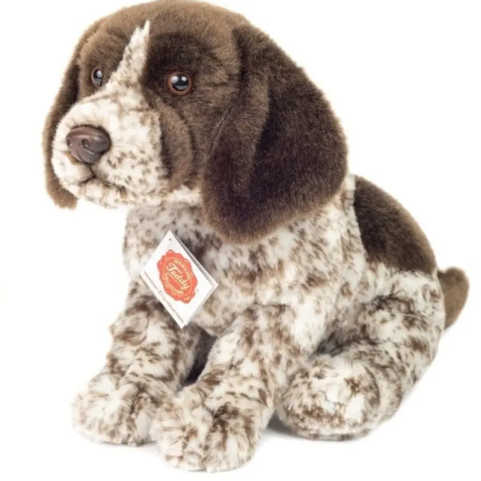 Hermann Teddy Knuffel Hond Duitse Staander 30cm