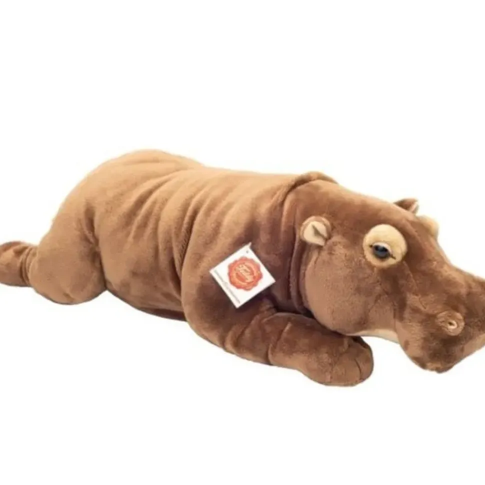 Hermann Teddy Knuffel Nijlpaard Liggend 48 cm