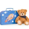 Hermann Teddy Knuffel Teddybeer Ferdi met Koffer