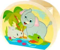 Hess Spaarpot Jungledieren Hout