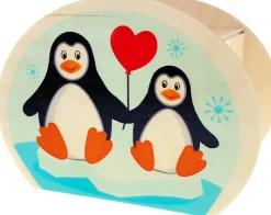 Hess Spaarpot Pinguïn Hout