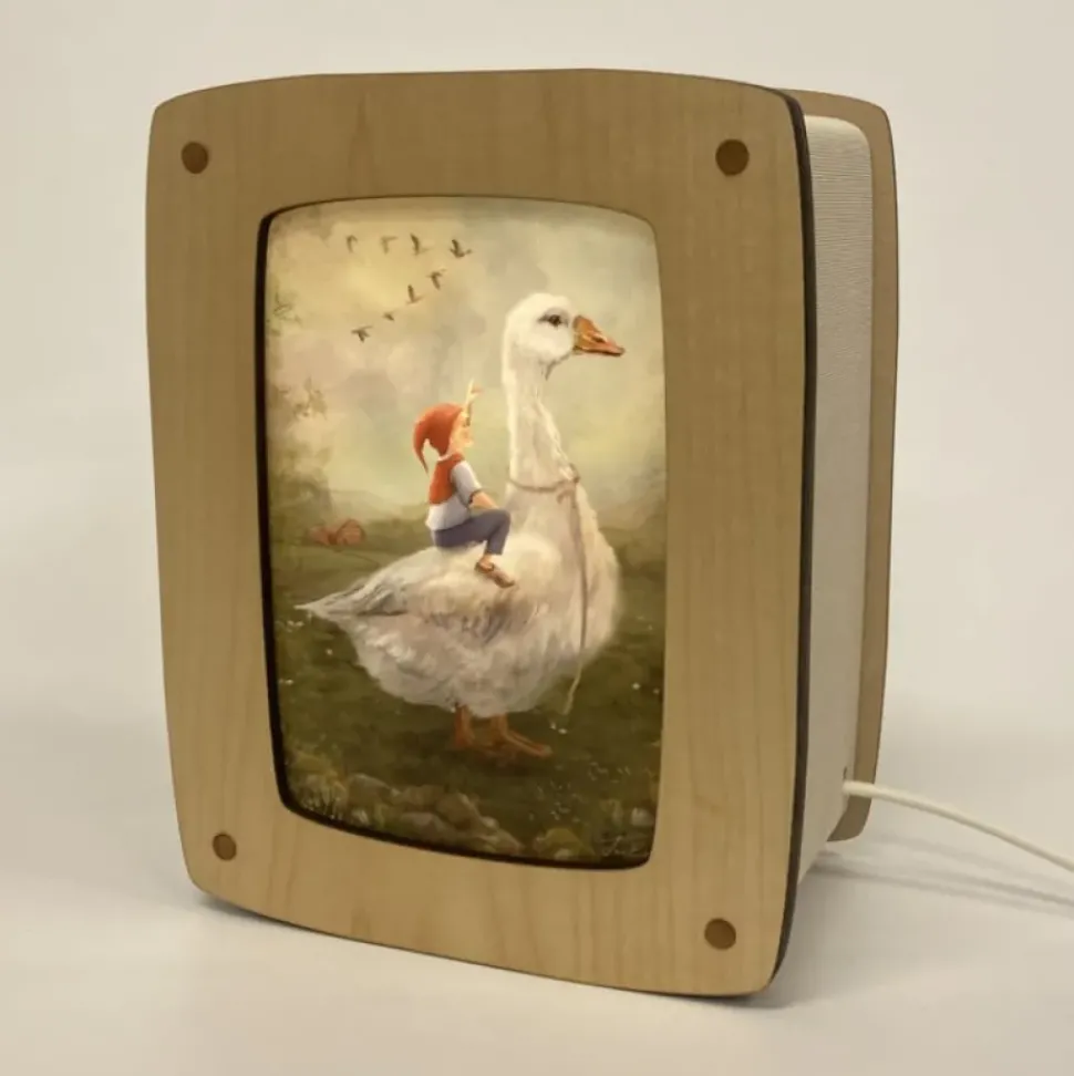 Het Houtlokael Kaartenlamp Luxe Esdoornhout