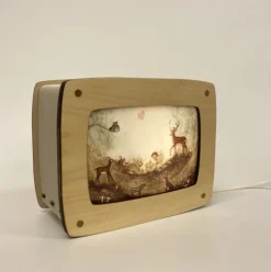 Het Houtlokael Kaartenlamp Luxe Esdoornhout