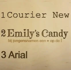 Het Houtlokael Naamlamp 3D Kasteel Hout