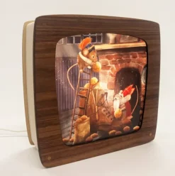 Het Houtlokael Seizoenslamp Premium Walnotenhout Walnut