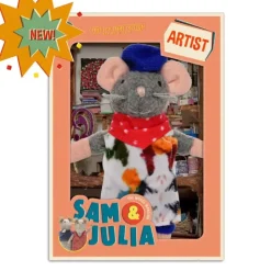 Het Muizenhuis Knuffelmuis De Kunstenaar