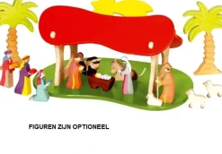Holztiger Kerststal Schuur 80312