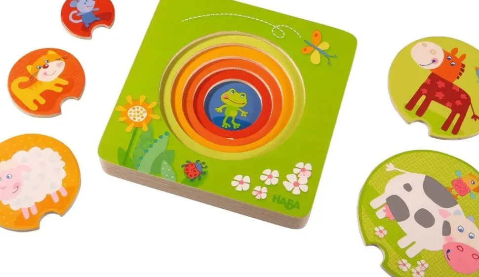 Houten puzzel Boerderijdieren