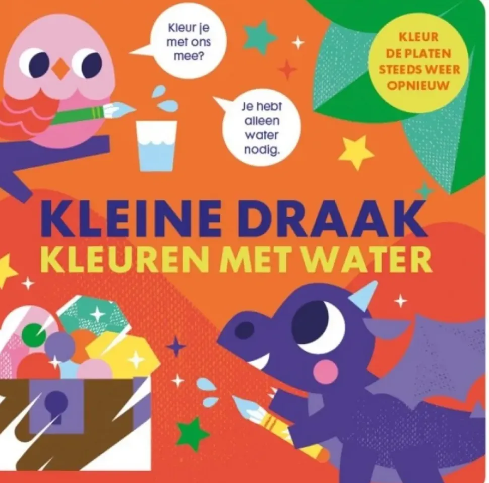 Image Books Kleuren met Water Kleine Draak