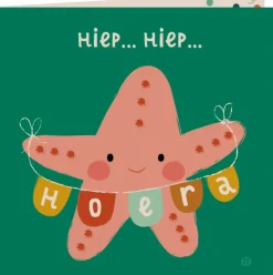 Kaart met envelop Hiep hiep zeester