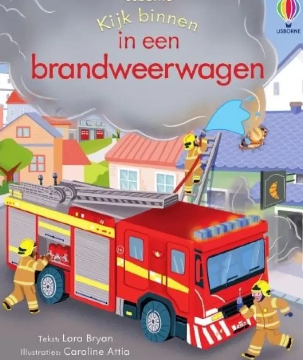 Kijk binnen In een brandweerwagen