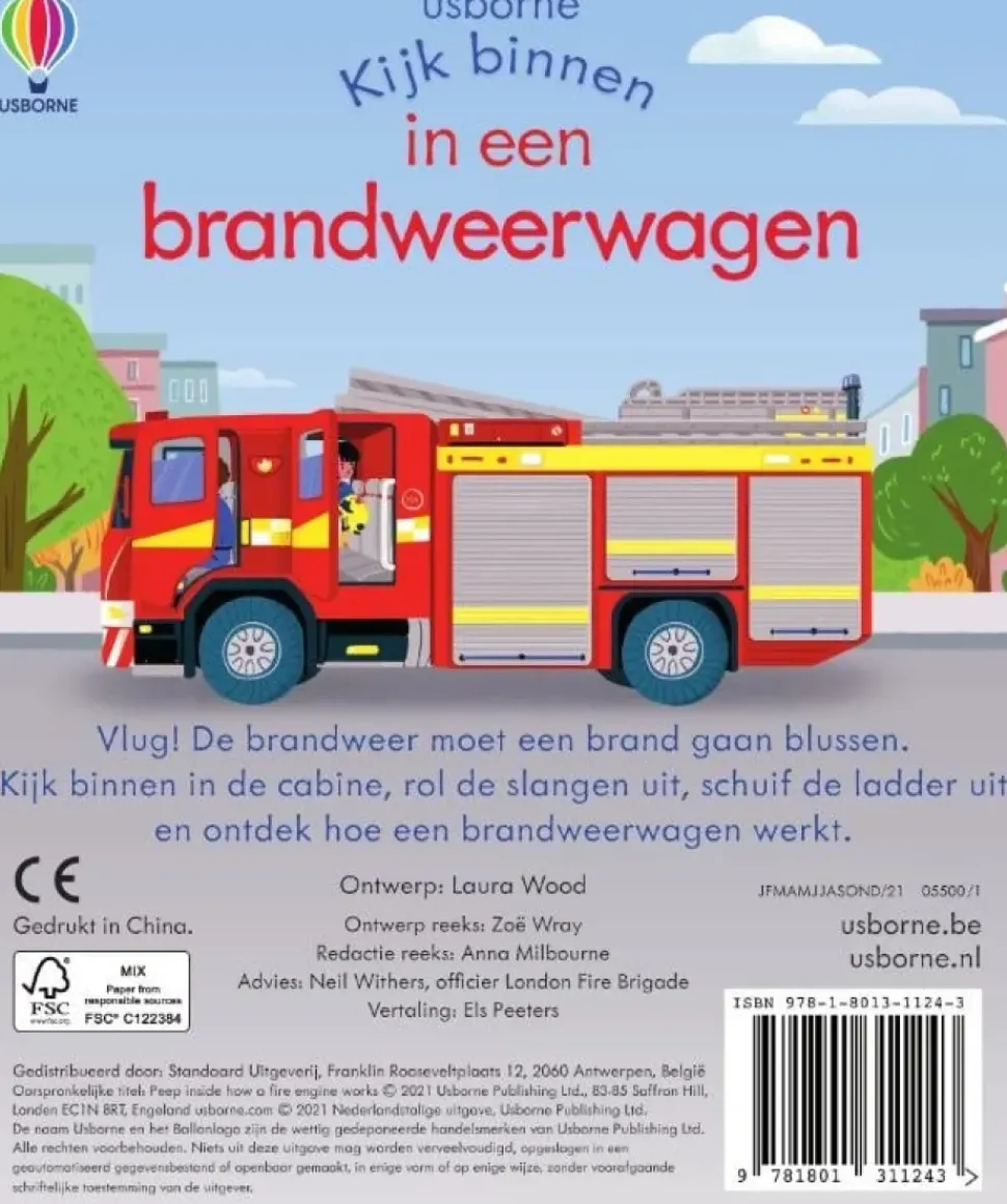 Kijk binnen In een brandweerwagen