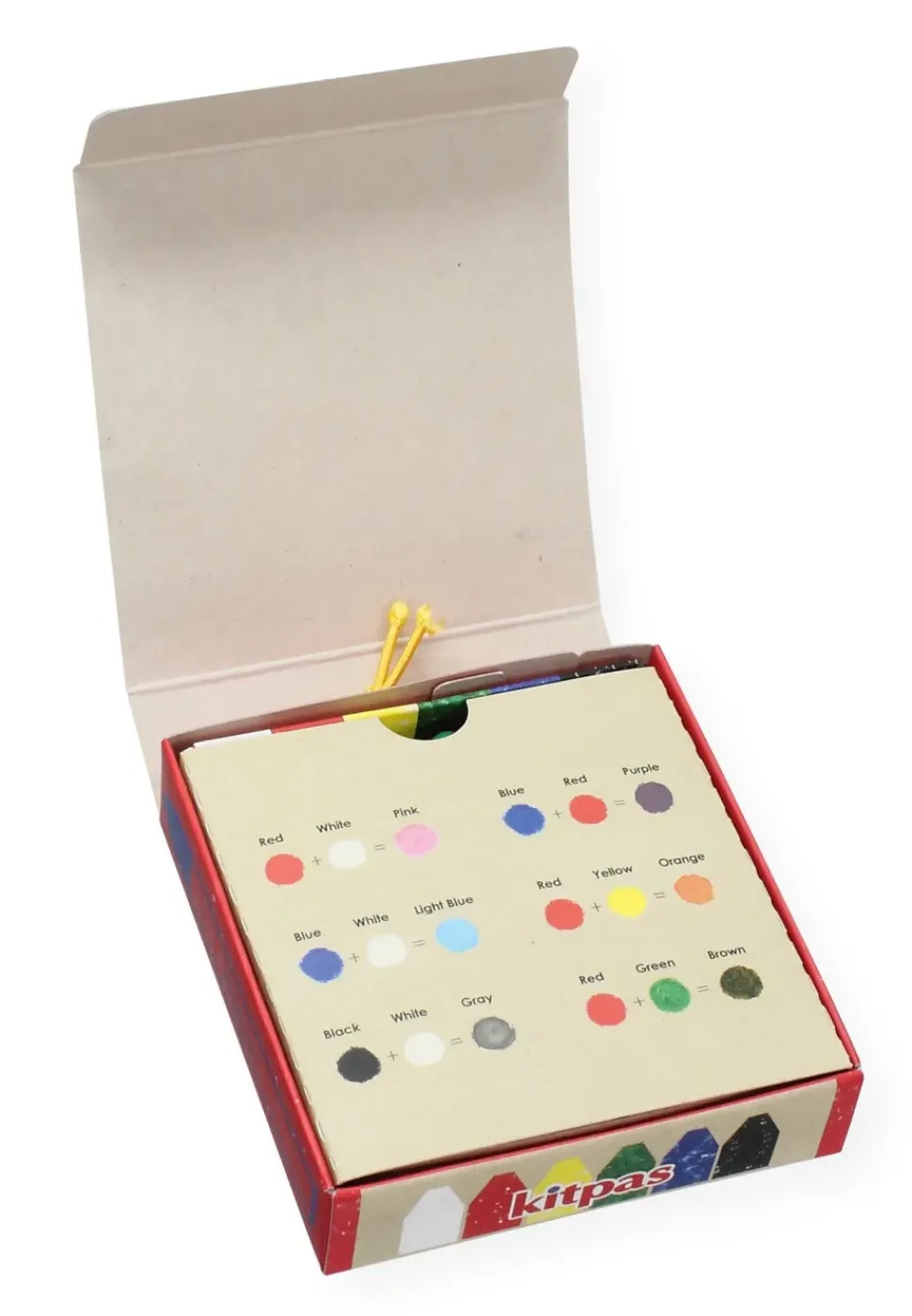 Kitpas Rijstwax (Raam)Krijt Medium Set 6-delig