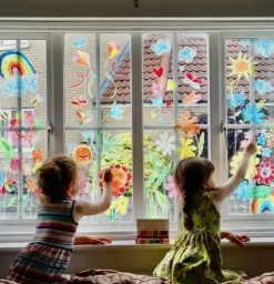 Kitpas Rijstwax (Raam)Krijt Medium Set 6-delig