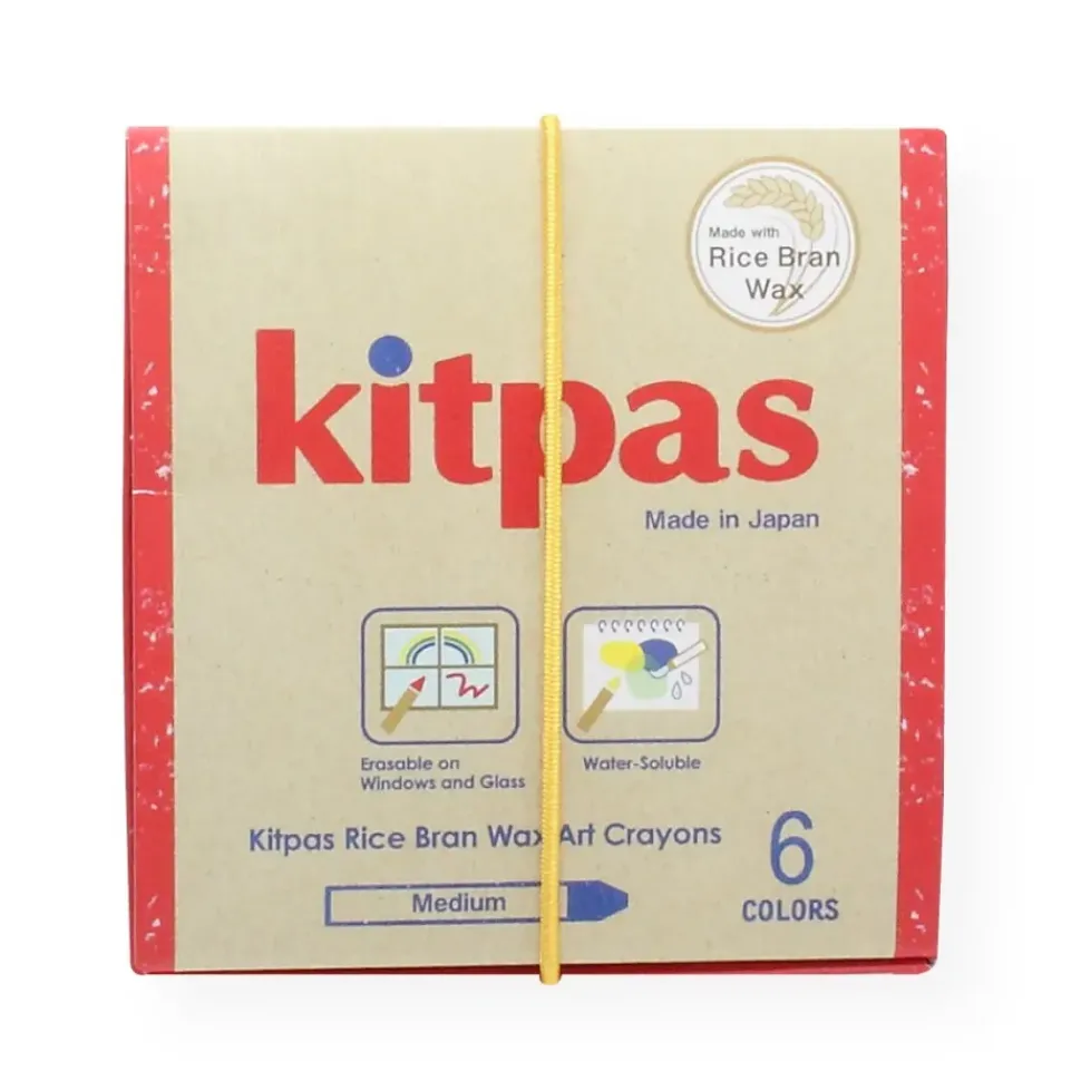 Kitpas Rijstwax (Raam)Krijt Medium Set 6-delig