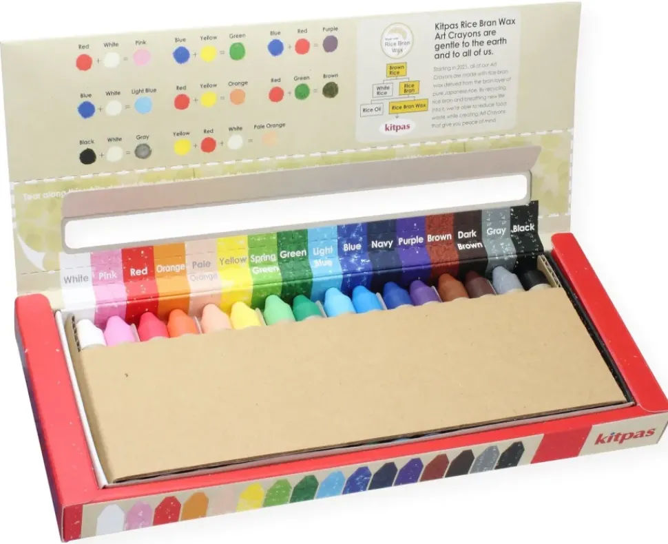 Kitpas Rijstwax (Raam)Krijt Medium Set 16-delig