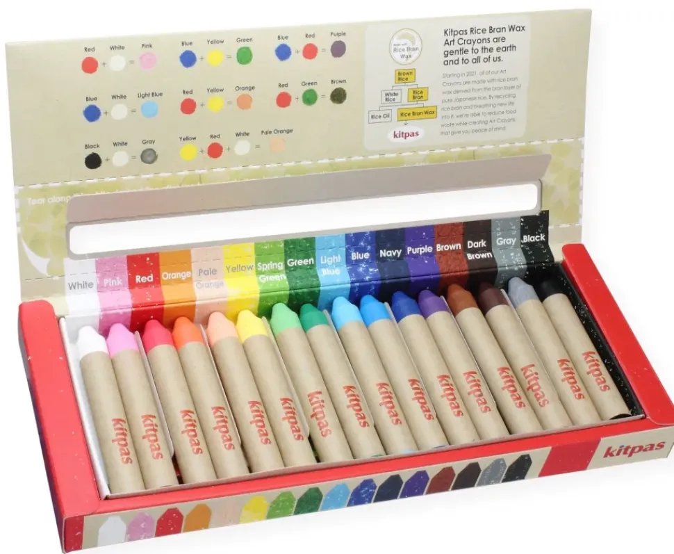 Kitpas Rijstwax (Raam)Krijt Medium Set 16-delig