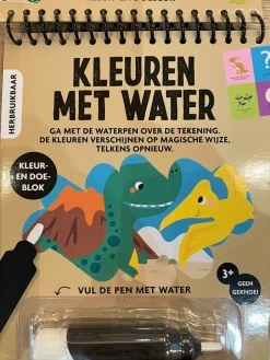 Kleuren met water Dino's