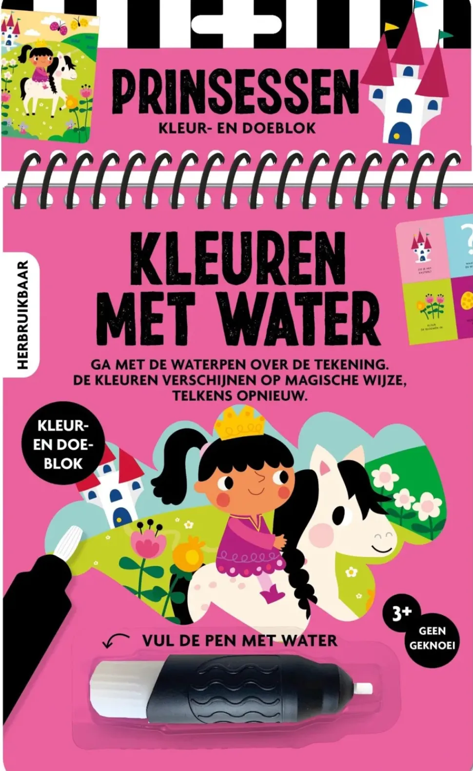 Kleuren met water Prinsessen
