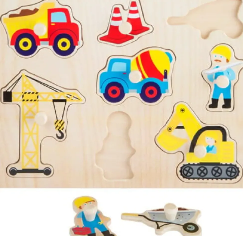 Knoppuzzel Bouw Hout 8 pcs.