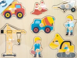 Knoppuzzel Bouw Hout 8 pcs.