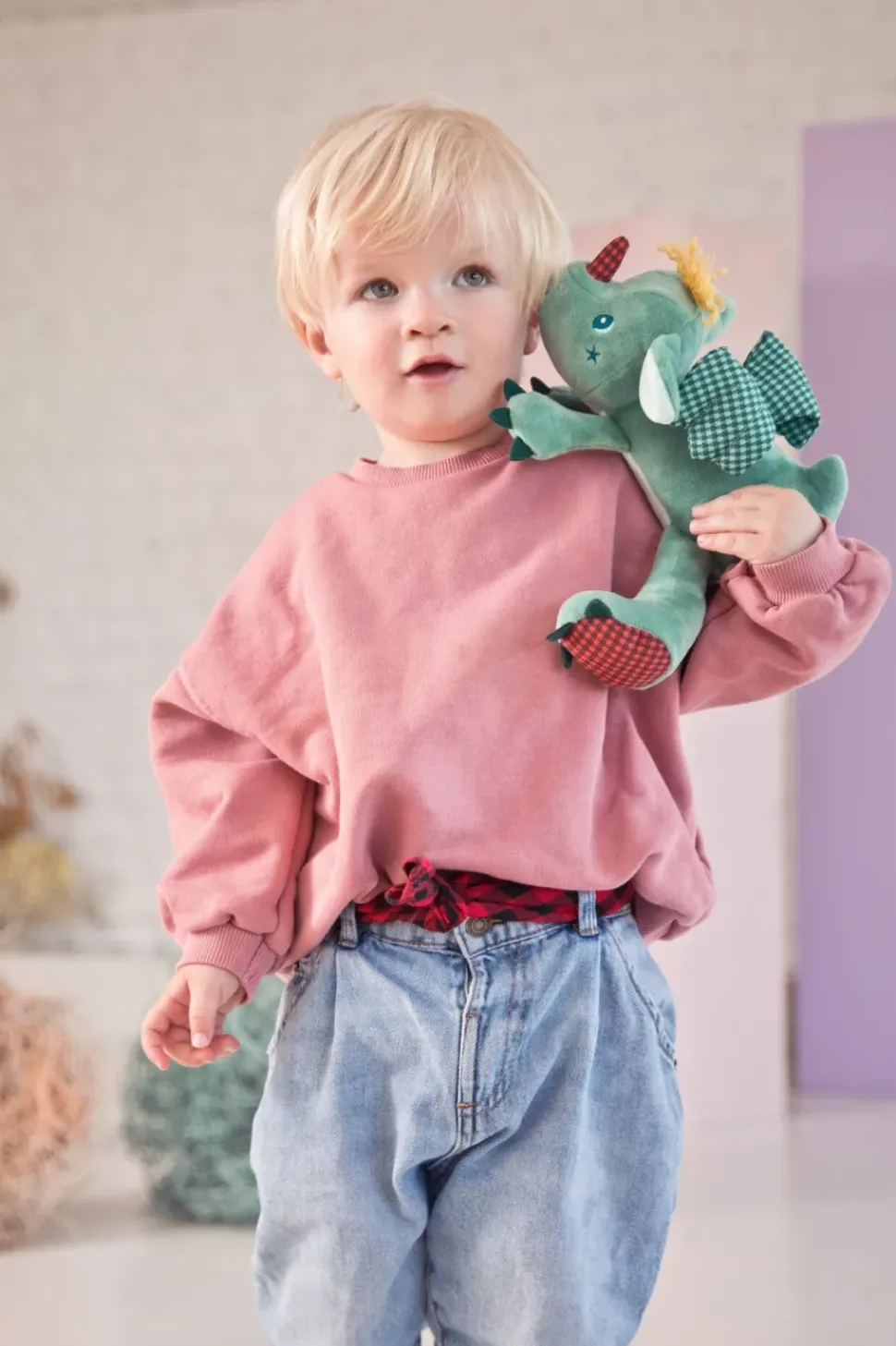 Lilliputiens Knuffel Joe Geluidsdraak