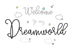 Limundo Motief Dreamworld Wandlamp Rechthoekig