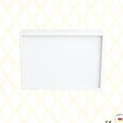 Limundo Wandlamp Rechthoekig Draw Here Wit Hout