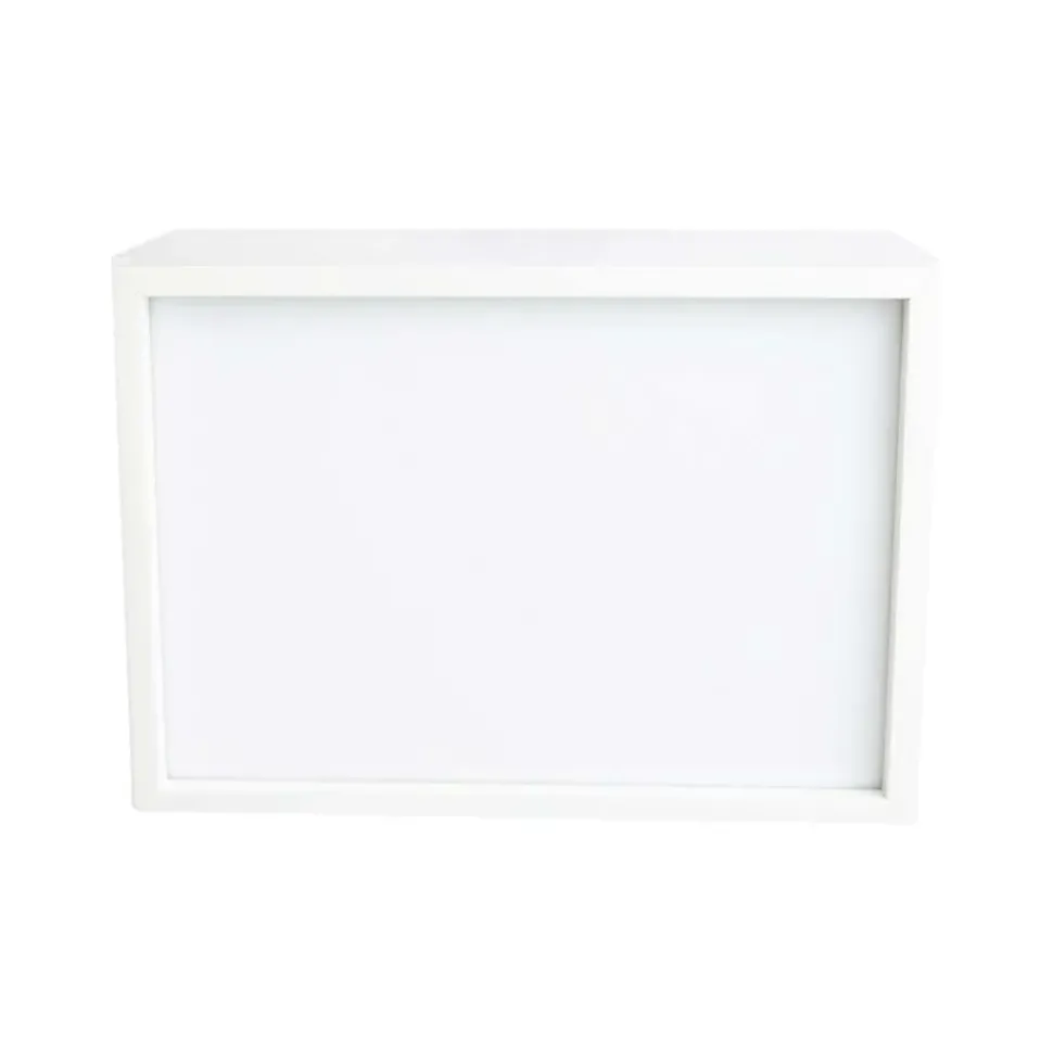 Limundo Wandlamp Rechthoekig Draw Here Wit Hout