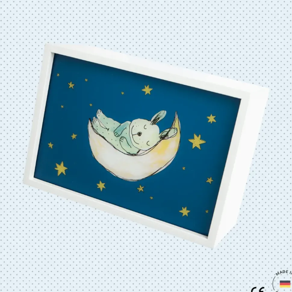 Limundo Wandlamp Rechthoekig Muis Sophia Wit Hout