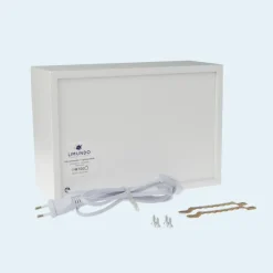 Limundo Wandlamp Rechthoekig Muis Sophia Wit Hout