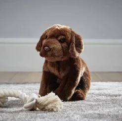 Living Nature Knuffel Hond Labrador Chocoladebruin
