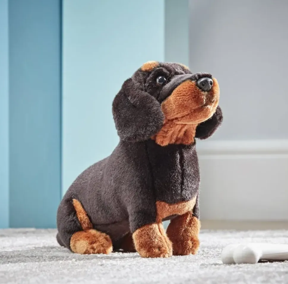 Living Nature Knuffel Hond Teckel 20 cm