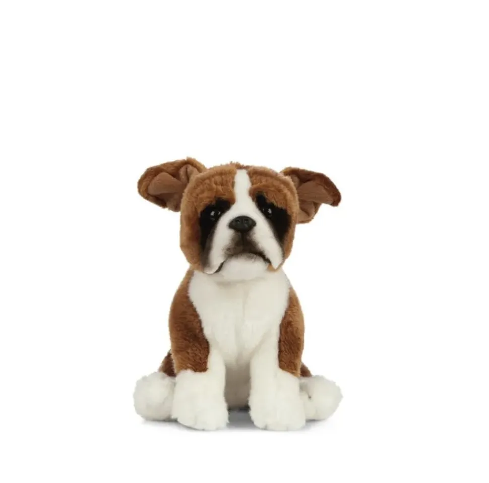 Living Nature Knuffel Hond Boxer Zittend 20 cm