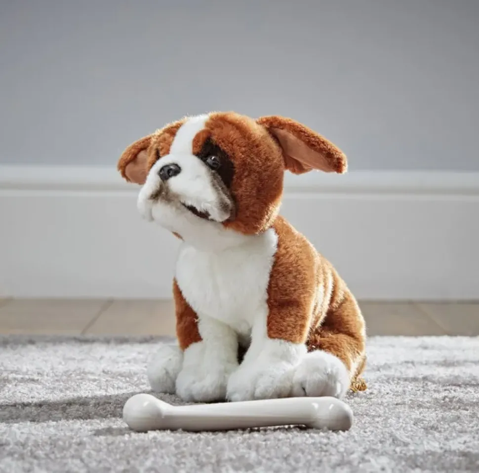 Living Nature Knuffel Hond Boxer Zittend 20 cm